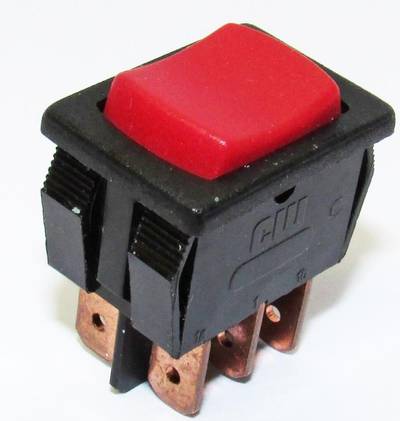 Rocker switch 2-pole ON/OFF/ON 13A 125VAC