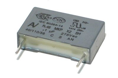 FILTER CAPACITOR 100nF 275V~X2 R15 FILTER CAPACITOR 100nF 275V~X2 R15