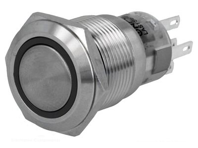 PUSH-BUTTON SWITCH WITH RED LED