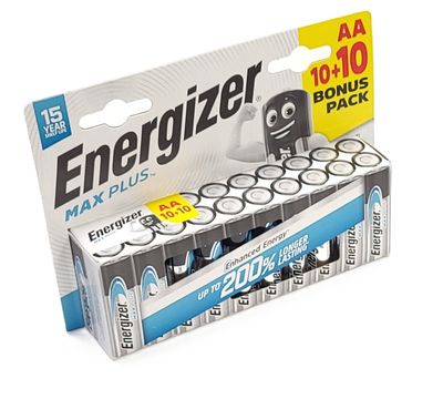 20 pcs ALKALINE BATTERY 1,5V AA SIZE