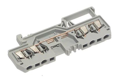 Wago DIN-RAIL 4-CONDUCTOR BLOCK 4x 2,5mm2 (grey)