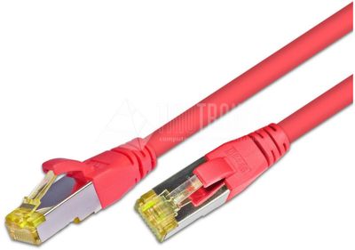 CAT6A PATCH CABLE SHIELDED S/FTP 0,5m red