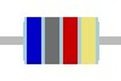 METAL OXIDE FILM RESISTOR 1W: 6,8kohm