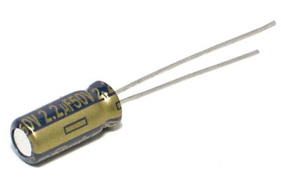 LOW ESR ELECTROLYTIC CAPACITOR 2,2UF 50V 5x12mm LOW ESR ELECTROLYTIC CAPACITOR 2,2UF 50V 5x12mm
