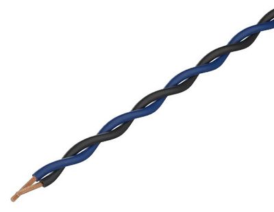 TASKER TSK1130 twisted pair cable 2x0,25mm2 blue-black 1m