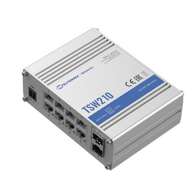 Teltonika TSW210 Ethernet Switch 2xSFP+8x1GB(Poe)