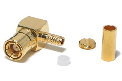 SMB FEMALE CRIMP ANGLE FOR RG316/174 CABLE SMB FEMALE CRIMP ANGLE FOR RG316/174 CABLE