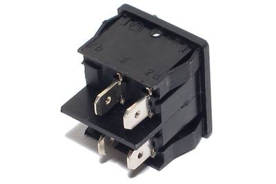 ROCKER SWITCH 2-POLE ON/OFF 6A 250VAC with green light