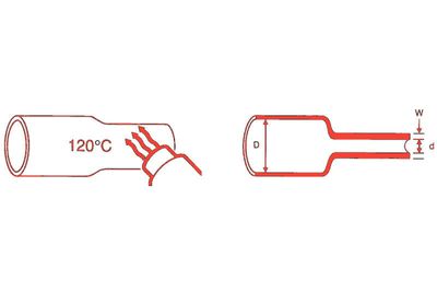 HEAT SHRINK TUBE RNF3000 9/3mm 1,2m RED