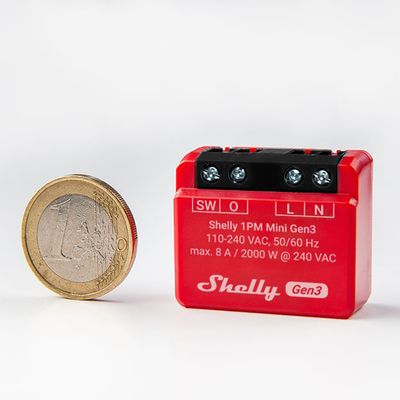 SHELLY PLUS 1PM Mini Gen 3 RELAY SWITCH 1x8A+PM SHELLY PLUS 1PM Mini Gen 3 RELAY SWITCH 1x8A+PM