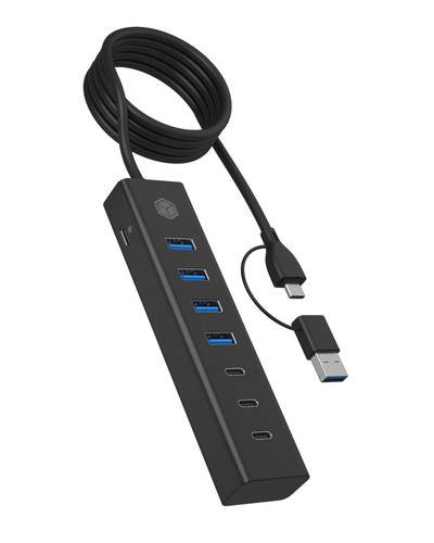 ICY BOX IB-HUB1737-C3 7-port USB 3.0 / USB 3.2 Gen 1 hub ICY BOX IB-HUB1737-C3 7-port USB 3.0 / USB 3.2 Gen 1 hub