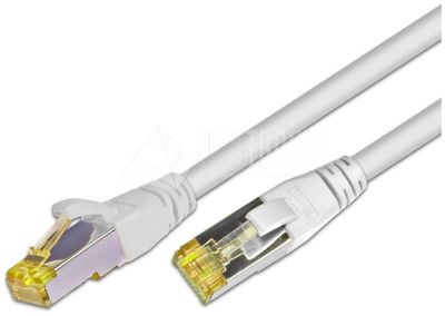CAT6A PATCH CABLE SHIELDED S/FTP 25m white