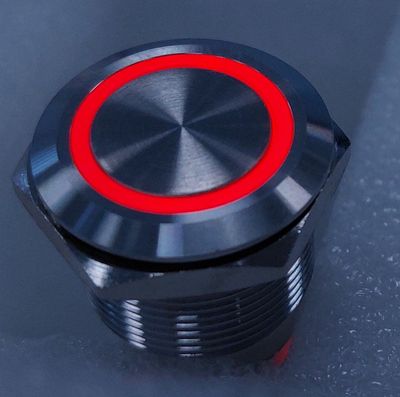 Switch with red LED indicator 12V (ON)-OFF