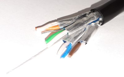 SOLID TWISTED PAIR CABLE CAT6 4x2 FOR OUTDOOR 1m