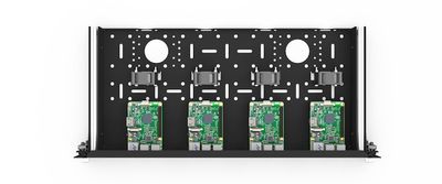 RASPBERRY RACK 19" 4xSlot 58x30mm 1.33U