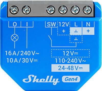 Shelly 1 Gen4 RELAY SWITCH 1x16A