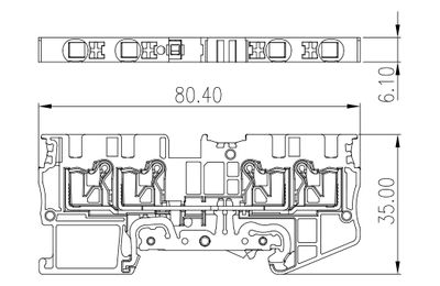 Dinkle DP4N-TR-PE, GTB C4, pushin, 0.2-6mm4, GY Dinkle DP4N-TR-PE, GTB C4, pushin, 0.2-6mm4, GY