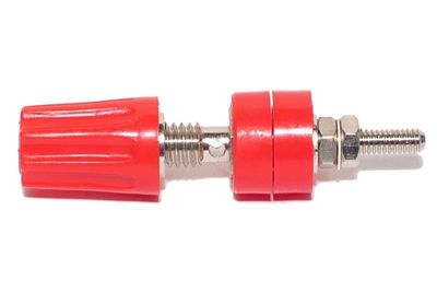 4mm CAPTIVE BINDING POST RED