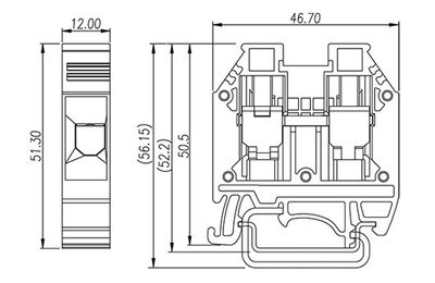 Dinkle DK16H, SLFTB C2, 1kV 101A, screw, 1.5-25mm2, BG