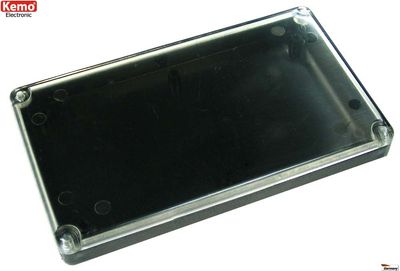 PLASTIC ENCLOSURE 120x70x15mm läpinäkyvä