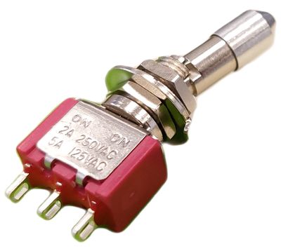 1-POLE SMALL SAFETY TOGGLE SWITCH ON/ON