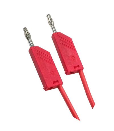 4mm BANANA PLUG CABLE RED 1m