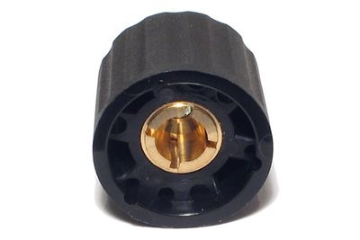 CONTROL KNOB 6mm AXIS Ø20mm BLACK