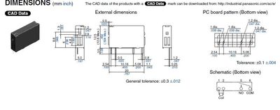 PCB-RELAY 1P 5A 24VDC