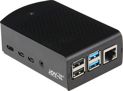 Joy-IT RASPBERRY PI 4B WALL-MOUNT ALUMINIUM CASE +VESA