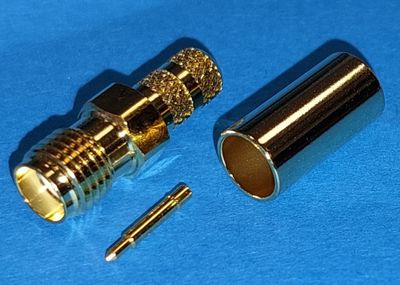 SMA-CONNECTOR Reverse FEMALE CRIMP FOR RG58 CABLE SMA-CONNECTOR Reverse FEMALE CRIMP FOR RG58 CABLE