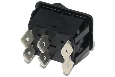 ROCKER SWITCH 2-POLE ON/(ON) 16A 250VAC
