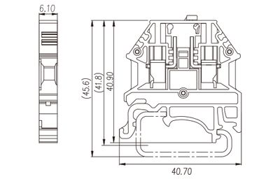 Dinkle DK4N-TG, DTB C3, screw, 0.34-6mm2, BG