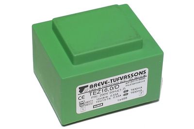 PCB TRANSFORMER 16VA 2x 15V