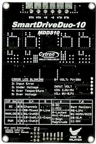 Cytron DC Motor Driver 10A 7-35V 2CH