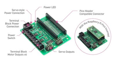 Kitronik 5329 Robotics Board for Raspberry Pi Pico