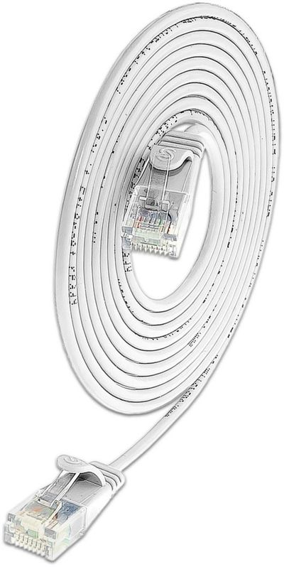CAT6 LIGHTPATCH U/UTP 1m white