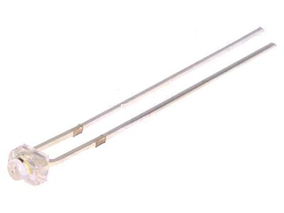 LED 1,8mm COOL WHITE 30deg 12V With resistor 12V 2180mcd