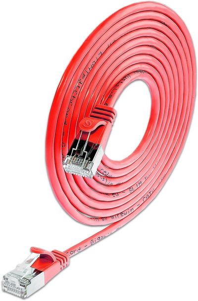 CAT6 LIGHTPATCH U/FTP 1m red