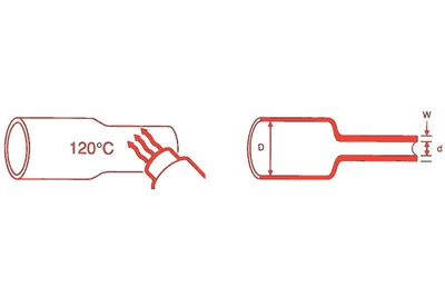 HEAT SHRINK TUBE RNF3000 3/1mm 1,2m RED