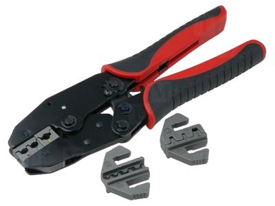 CRIMP TOOL WITH THREE INTERCHANGEABLE JAWS