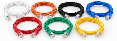Cat6 UTP 2m 7-color assortment