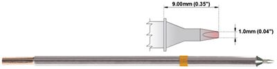 Thermaltronics SOLDER TIP 1,0mm CHISEL 30° (STTC-125)