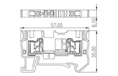 Dinkle DP4N, SLFTB C2, 800V 32A, pushin, 0.2-6mm2, BG