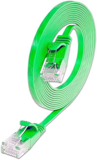 CAT6 FLAT NETWORK CABLE U/UTP 2m green