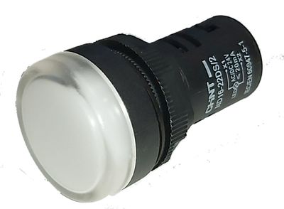 LED INDICATOR LIGHT Ø22mm 24V WHITE