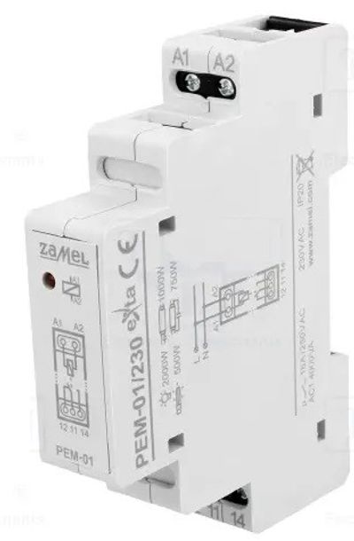 DIN RAIL RELAY 16A 230VAC WITH LED INDICATOR