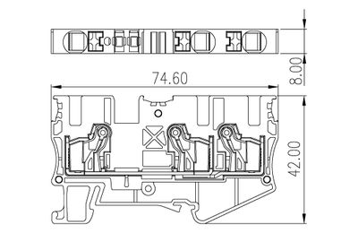 Dinkle DP6N-TN, SLFTB C3, 1kV 41A, pushin, 0.5-10mm2, BG Dinkle DP6N-TN, SLFTB C3, 1kV 41A, pushin, 0.5-10mm2, BG