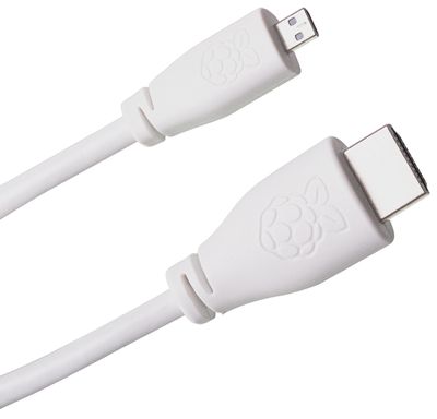 Raspberry Pi OFFICIAL HDMI CABLE 1m white