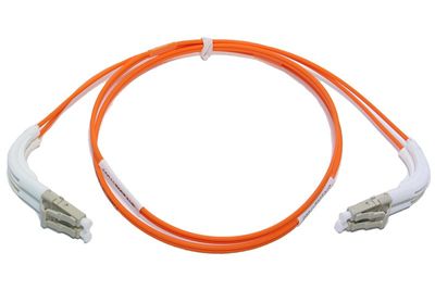 MM LC-LC DUPLEX 90deg angle boot in both end 1m