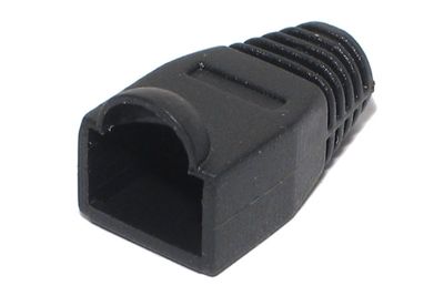 RJ45 (8P8C) CONNECTOR RUBBER BOOT BLACK RJ45 (8P8C) CONNECTOR RUBBER BOOT BLACK